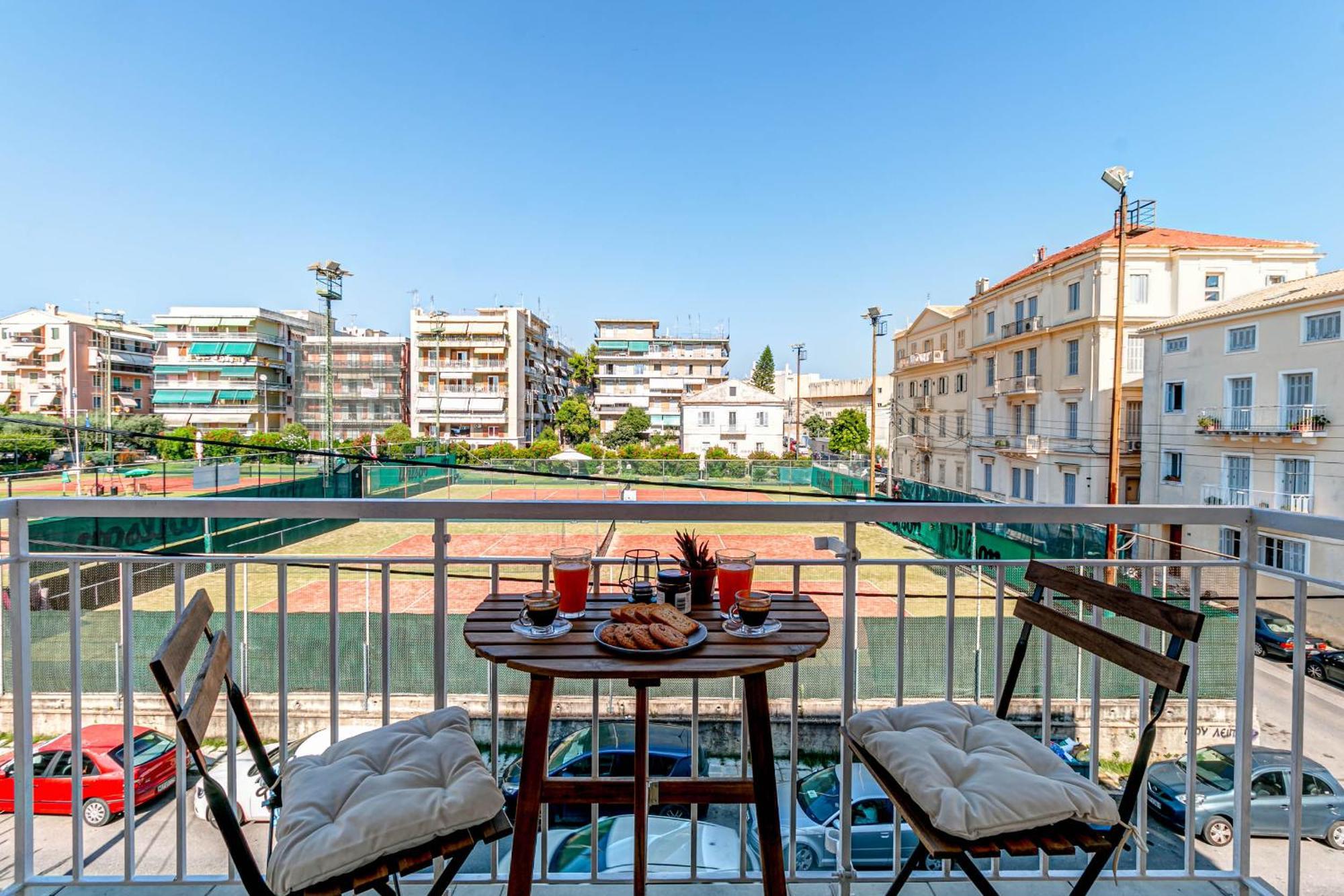 Match Point Apartment, Corfu Town Buitenkant foto